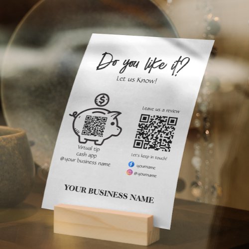 Scan To Pay Qr Code Social Media Icons Holder