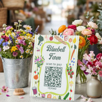 SCAN TO PAY QR Farmers Market Farm Stand CUSTOM