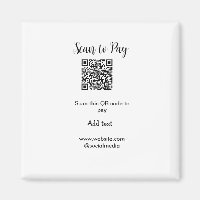 Scan to pay scan QR code add website email details