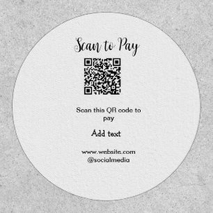Scan to pay scan QR code add website email details Patch