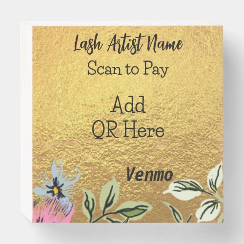 Scan To Pay Sign Custom_ Lash Artist 