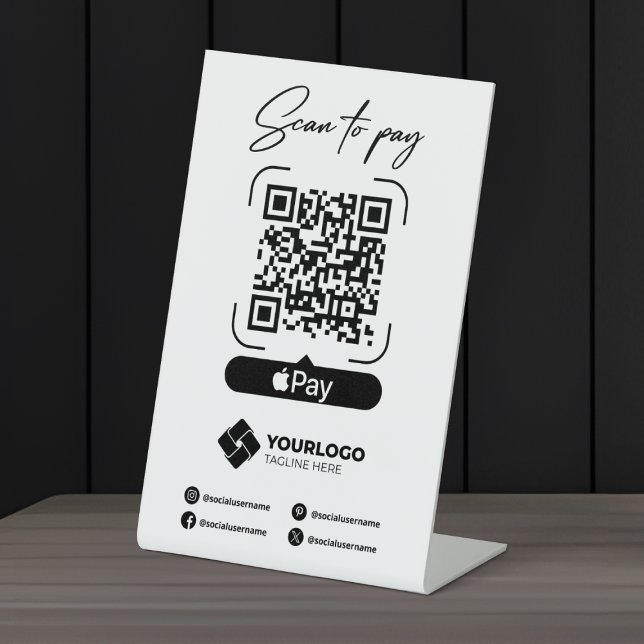 Scan to Pay Sign QR Code Apple Pay Payment (Creator Uploaded)