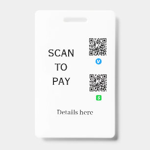 scan to pay venmo cashapp QR code details here nam Badge