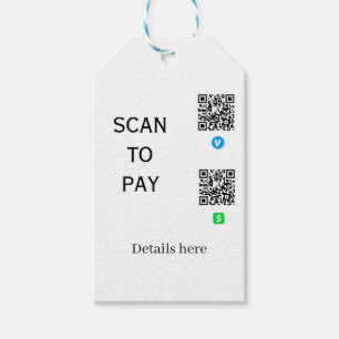 scan to pay venmo cashapp QR code details here nam Gift Tags
