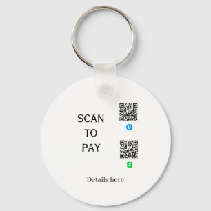scan to pay venmo cashapp QR code details here nam Keychain