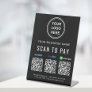 Scan to Pay Venmo Paypal CashApp QR Codes Logo Pedestal Sign