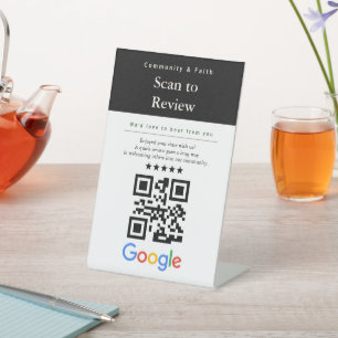 Scan to Review QR Code Sign   Google Review 