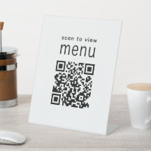 Scan to View Menu QR Restaurant Modern