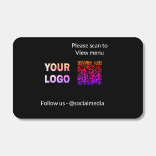 Scan to view menu resturant hotel QR Add logo text Matchboxes