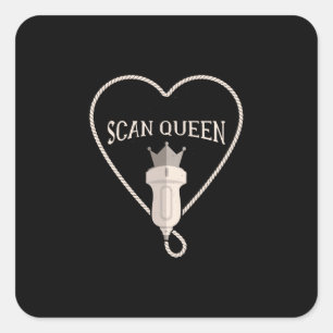 Scan Ultrasound Square Sticker