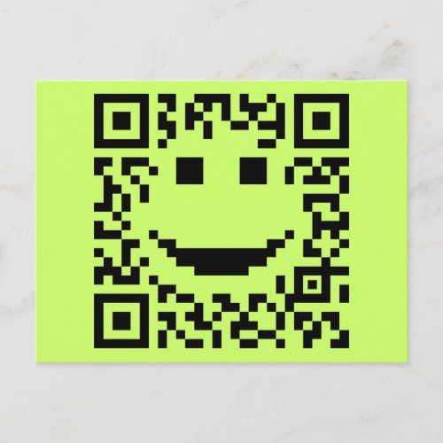 Scan UPC QR Design Postcard