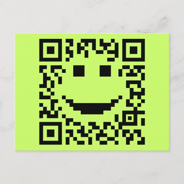 Scan UPC QR Design Postcard (Front)