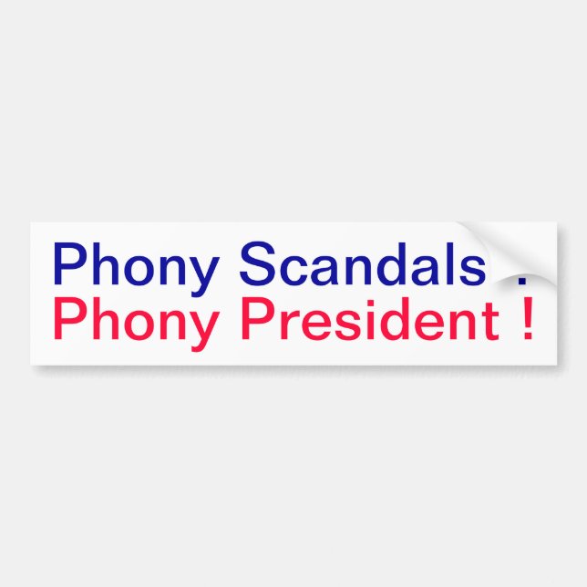 Scandals Bumper Sticker (Front)