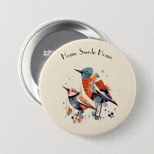 Scandi Aviary Duet, custom Button