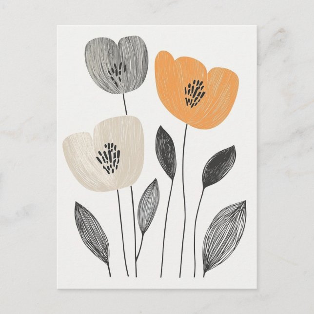 Scandi Bloom No.295 Postcard (Front)