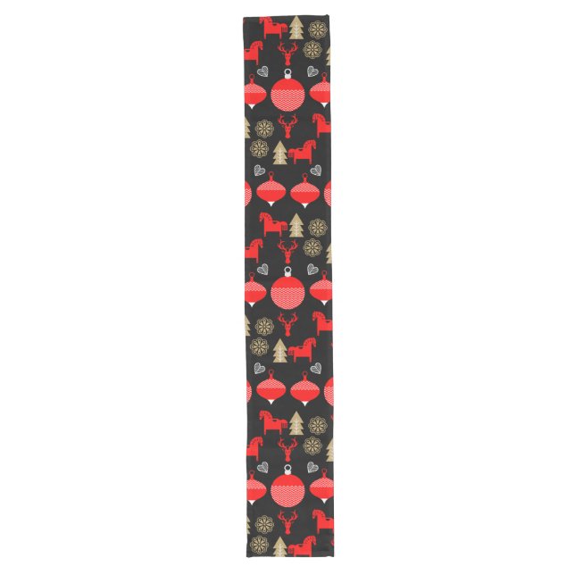 Scandi Christmas Decor Long Table Runner (Front)