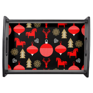 Scandi Christmas Decor Serving Tray