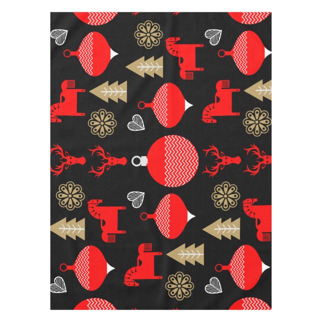 Scandi Christmas Decor Tablecloth (Front)