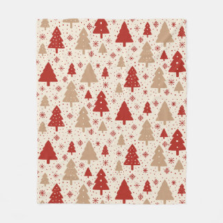 Scandi Christmas Forest Fleece Blanket