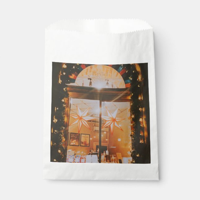 Scandi Christmas in old town Stockholm Favor Bag (Front)