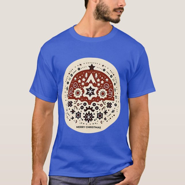 Scandi Christmas: Simple Gear & Holiday Cheer! T-Shirt (Front)