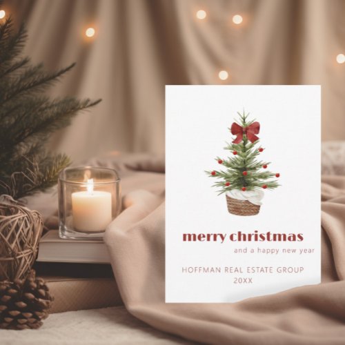 Scandi Christmas Tree  Corporate Holiday Card