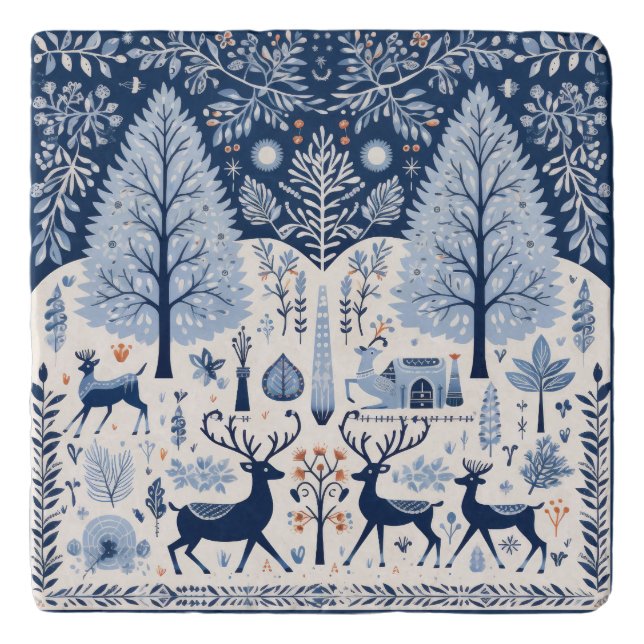 Scandi Christmas Trivet (Front)
