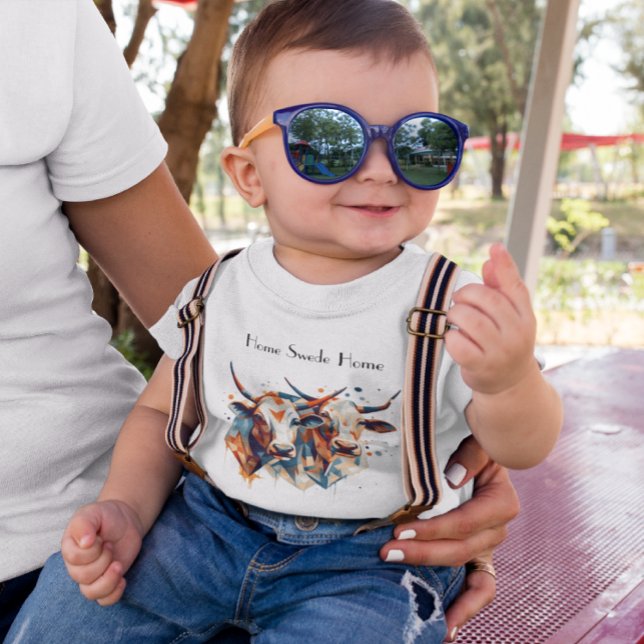 Scandi Farmhouse Cattle, custom Baby Bodysuit (Creator Uploaded)