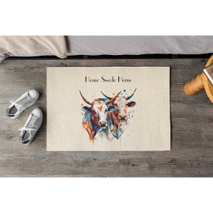 Scandi Farmhouse Cattle, custom Doormat