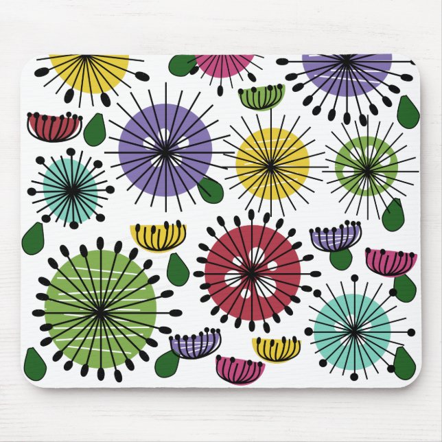 Scandi Flowers  Mouse Pad (Front)