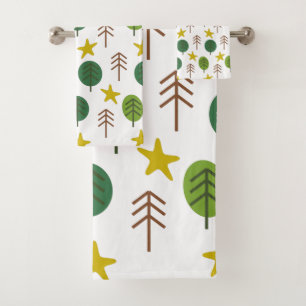 Scandi Forest  Bath Towel Set