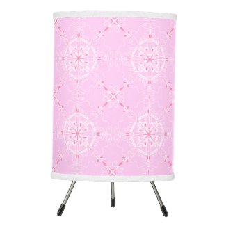 Scandi Geometric Pattern in Pink and White