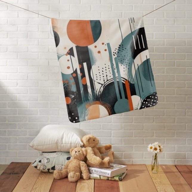 Scandi Groove    Baby Blanket (In Situ)