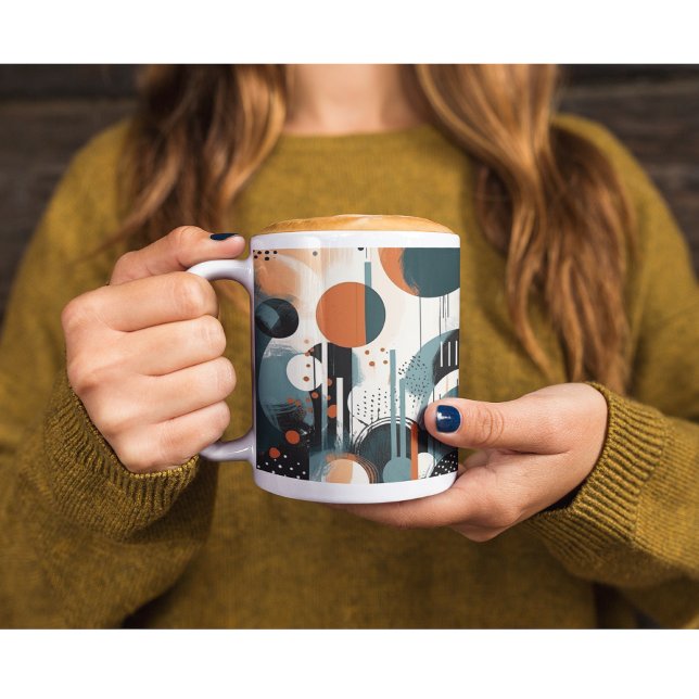 Scandi Groove Two-Tone Coffee Mug (Creator Uploaded)