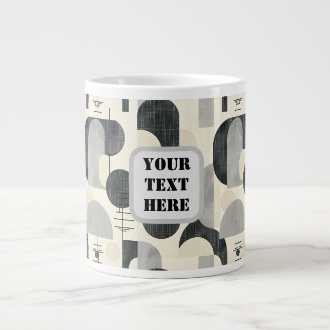 Scandi Motif No.2 |  Giant Coffee Mug (Front)
