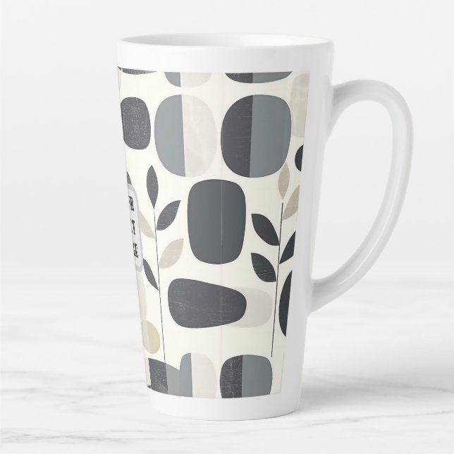 Scandi Motif No.3 |  Latte Mug (Right)