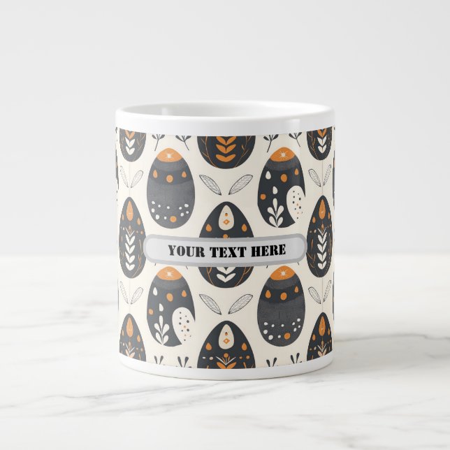 Scandi Motif No.6 |  Giant Coffee Mug (Front)