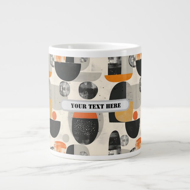 Scandi Motif No.7 |  Giant Coffee Mug (Front)