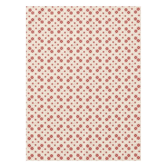 Scandi Starburst Snowflake Tablecloth (Front)