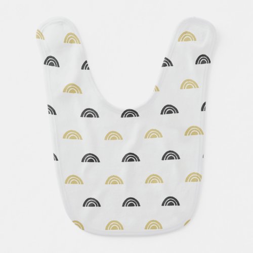 Scandi Tiled Rainbows  Baby Bib