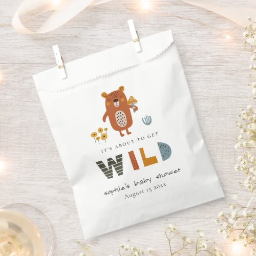 Scandi Wild Tropical Woodland Animals Baby Shower Favor Bag