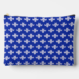 SCANDIA BLUE KNIT Large Accessory Pouch