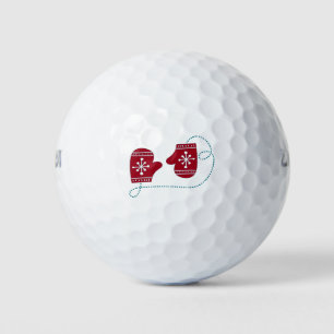 Scandia Christmas Moose Angel Blue And Red Scandia Golf Balls