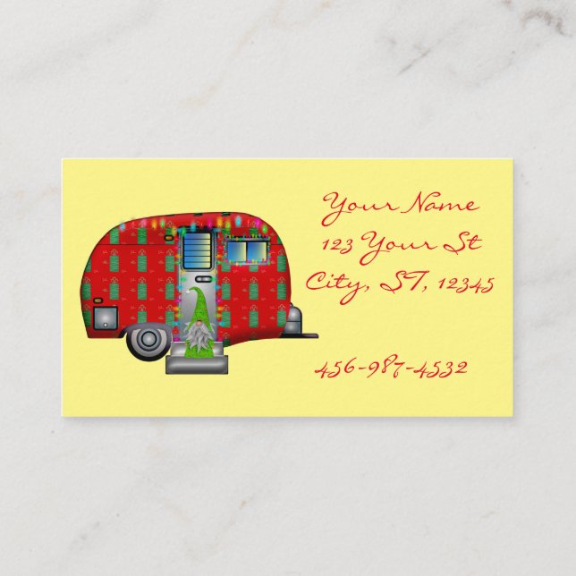 Scandia Gnome Caravan Thunder_Cove Business Card (Back)