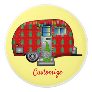 Scandia Gnome Caravan Thunder_Cove Ceramic Knob