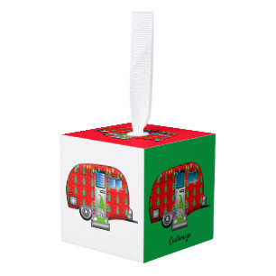 Scandia Gnome Caravan Thunder_Cove Cube Ornament