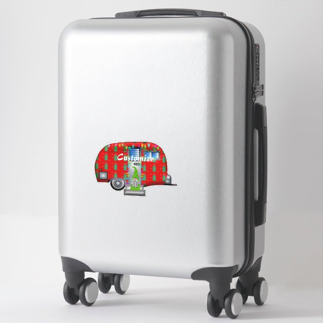 Scandia Gnome Caravan Thunder_Cove  Sticker (Suitcase)