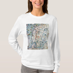 Scandinavia, detail from the Carta Marina T-Shirt