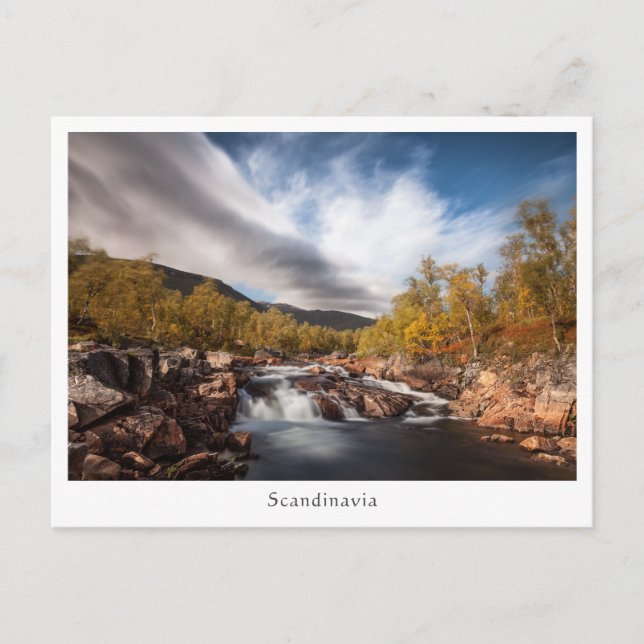 Scandinavia Landscape Photo Postcard (Front)