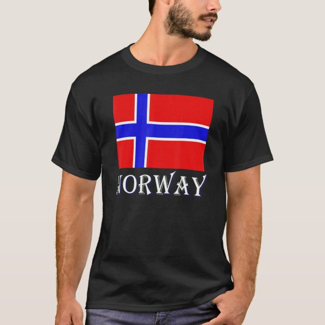 Scandinavia Norwegian Flag Nordic Country Norway T-Shirt (Front)